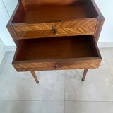 Console marqueterie directoire en acajou