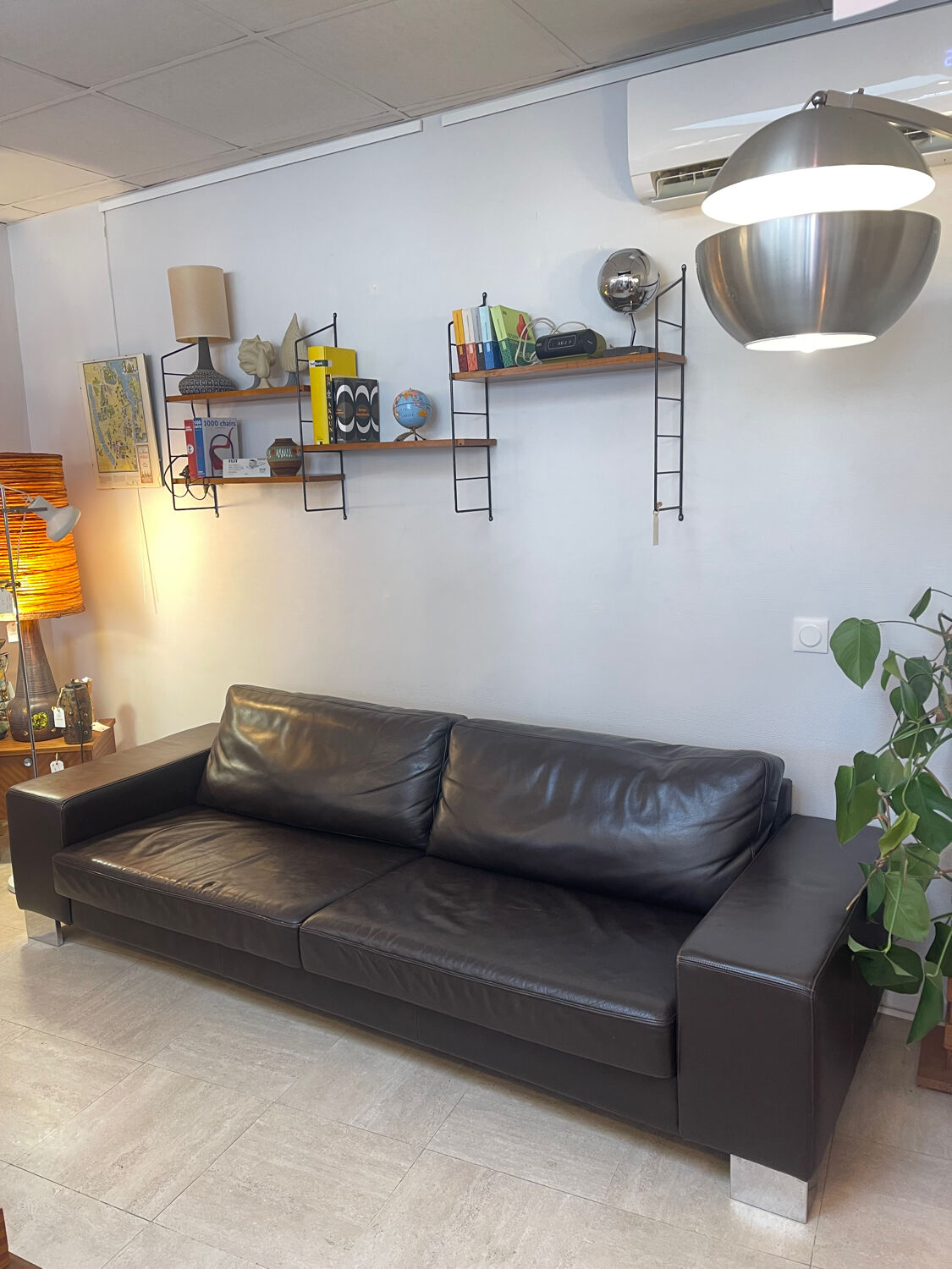 "Bahia" canapé BoConcept brown leather, 2016