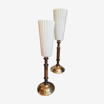 Art Deco style pair of lamps