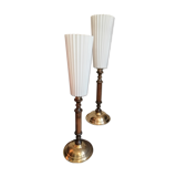 Paire de lampes art déco
