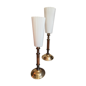 Art Deco style pair of lamps