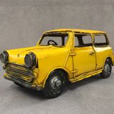 Maquette reproduction voiture ancienne mini cooper métal étain collection