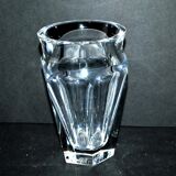 Vase baccarat nelly in crystal cut with flat ribs harcourt 12.5cm