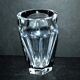 Vase baccarat nelly in crystal cut with flat ribs harcourt 12.5cm