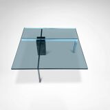 KW1 glass, metal and granite coffee table by Hank Kwint for Metaform 1980s
