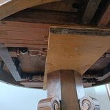 Oval dining room table early xxth walnut