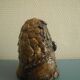 Ancienne sculpture chouette céramique terre cuite old ceramic owl statuette