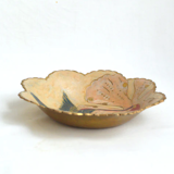 Brass hummingbird cup