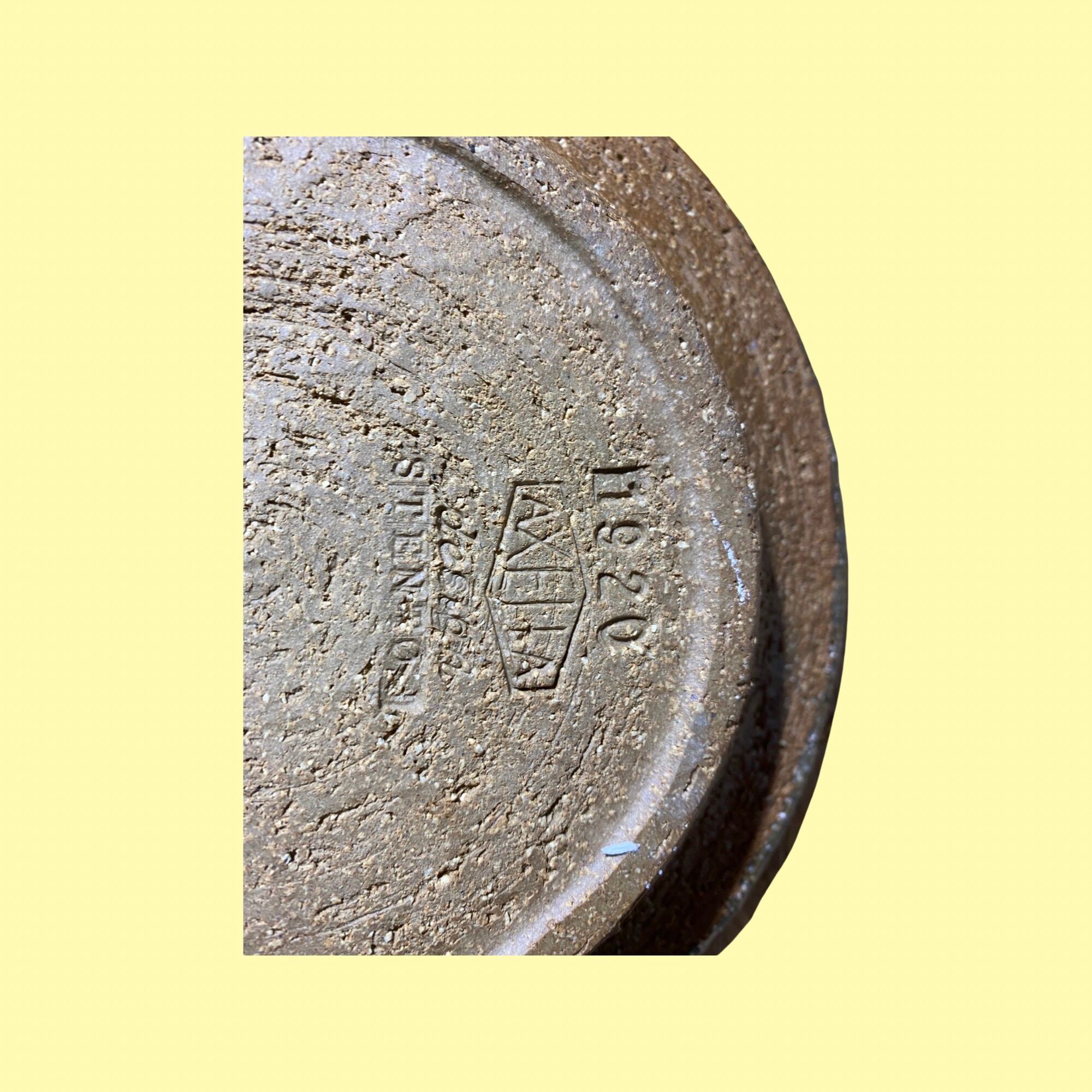 Set of 2 handmade ceramic vintage bowls | made by 'freddy kunsthøjskolen holbæk in 1966