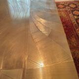 Brass coffee table engraved by Christian Krekels