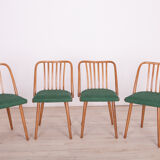 Green Dining Chairs by Antonín Šuman for Ton, 1960