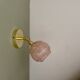 Vinatge tulip wall light in pink CLichy glass