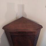 Walnut corner cabinet (notch)