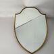 Mid-Century Modern Brass Wall Mirror by Gio Ponti, 1950