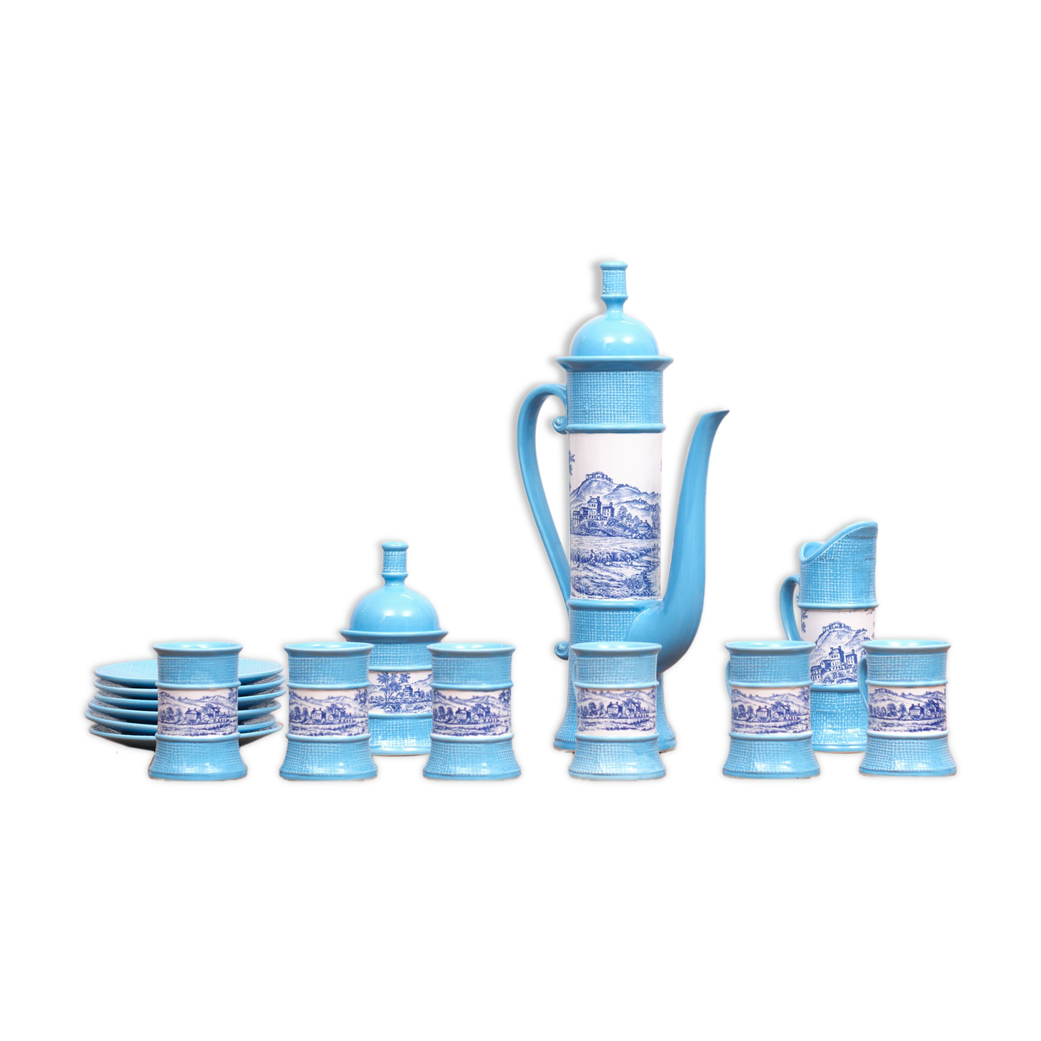 Vintage Complete Tea Set 17 Pieces 1960s