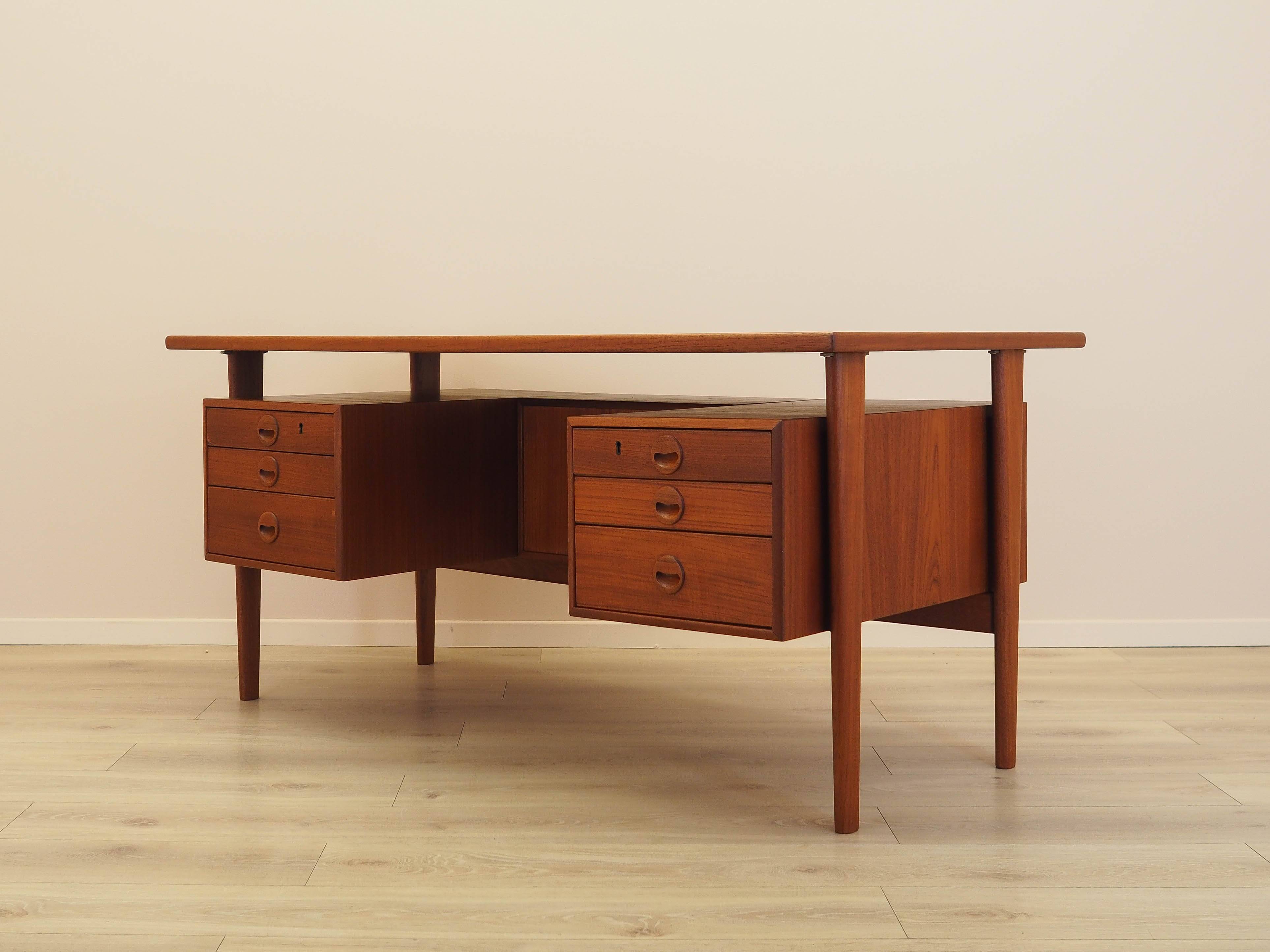 Teak desk, Danish design, 1970s, designer: Kai Kristiansen