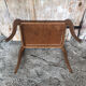 Coffee table wood marquetry tray and curved legs vintage