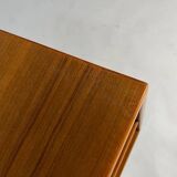 Danish teak shelf sideboard lowboard vinyl vintage mid-century