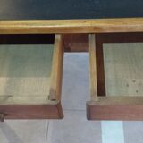 Executive office, black leather top