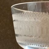 10 old crystal champagne glasses