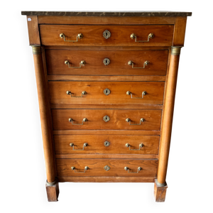 Chiffonnier en merisier - empire
