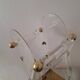 Fontana Arte inspired lucite / acrylic and brass umbrella stand, 1970s