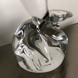 Presse papier oiseau sculpté en cristal DAUM