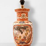 Italian porcelain table lamp in the Chinoiserie style
