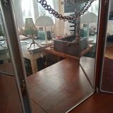 King size triptych barber mirror
