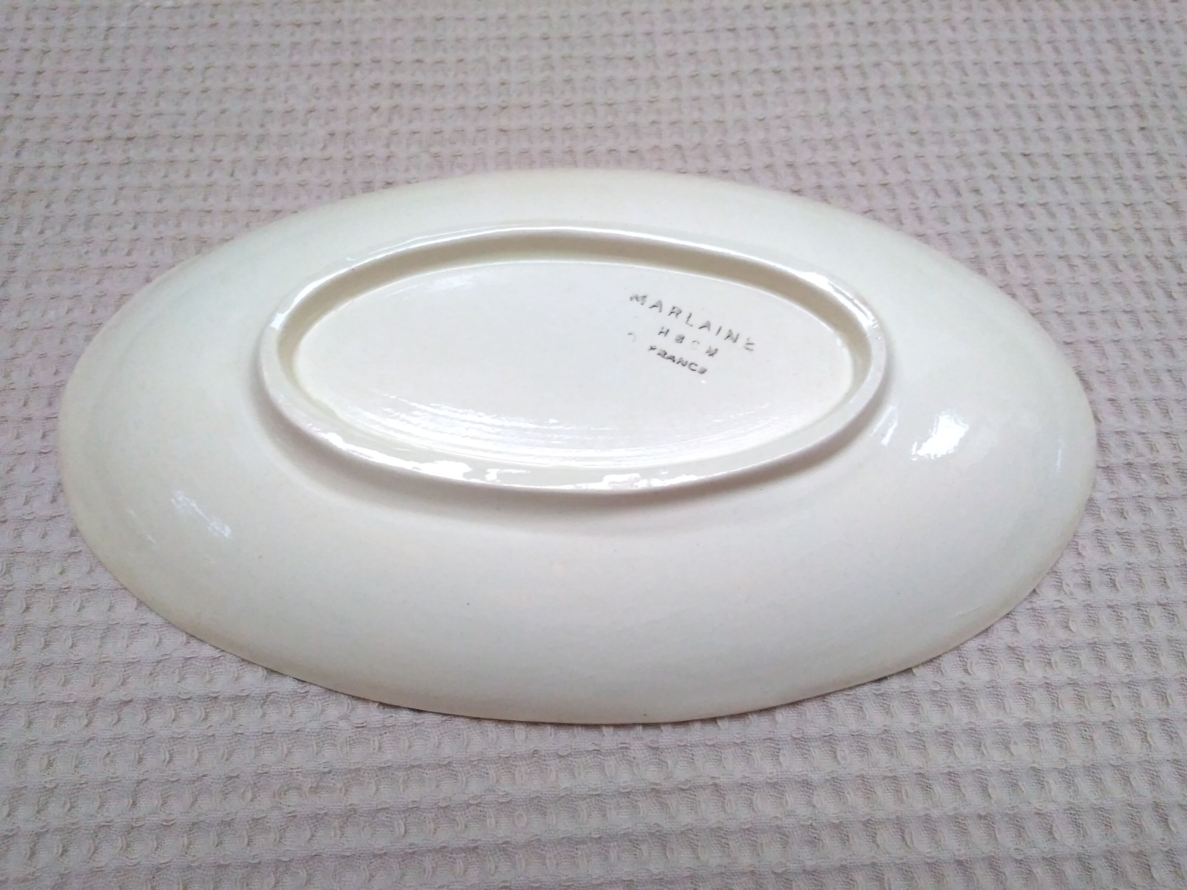 Vintage oval dish Choisy-le-Roy