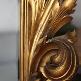 Miroir doré sculpté exceptionnel 92x128 bois