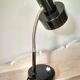 Articulated desk lamp 70' years metal black and flexible silver