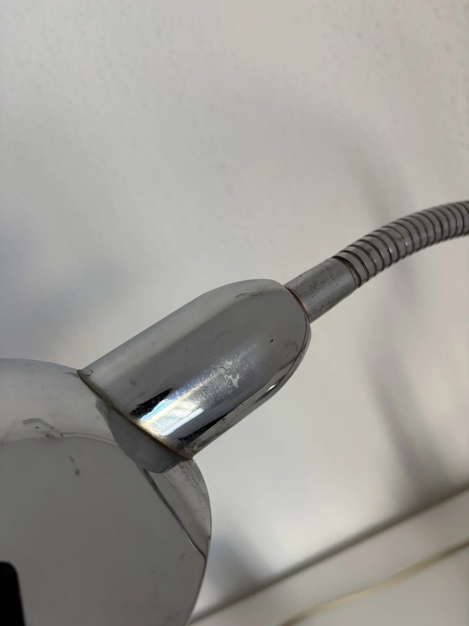 Pair of vintage 1940 Jumo 210 chrome desk lamps - 50 cm