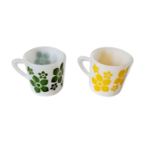 Duo de tasses fleuries