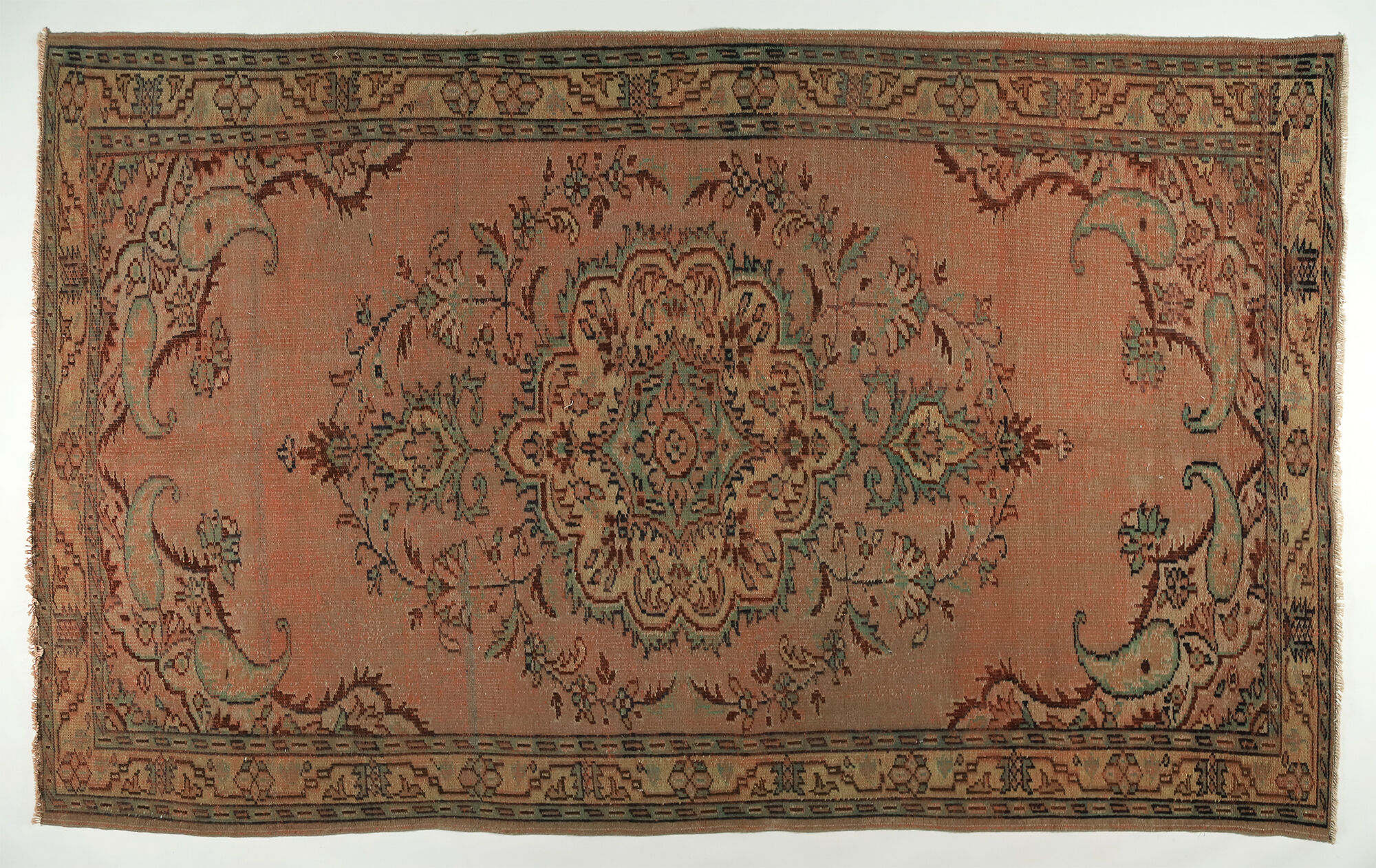 Anatolian handmade vintage rug 297 cm x 184 cm