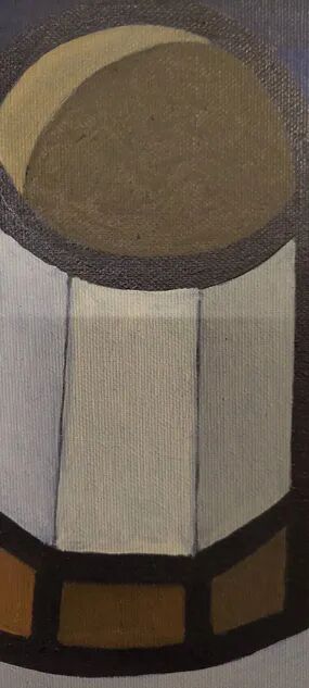 Oil painting on canvas "The Lighthouse" by Franco Prayer (1924)