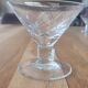 5 coupes à champagne en verre taillé