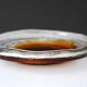 Brutalist art glass plate by Pentti Santalahti, 1970s