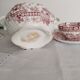 English porcelain coffee cup and sugar bowl
