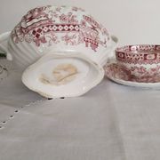 Tasse à café et sucrier en porcelaine anglaise
