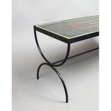Enameled lava coffee table - 1950s