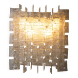 Carlo Nason, sculptural lace glass wall lamp, 1970s