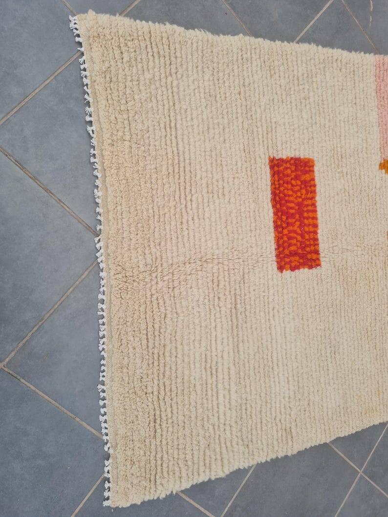 Handmade pure wool rug size 150 x 250 cm