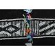 1970s Vintage Turkish Oushak Handmade Wool Cotton Black Runner Rug 169x190