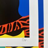 Art poster, signed and numbered by the artist, Couleurs et Fête