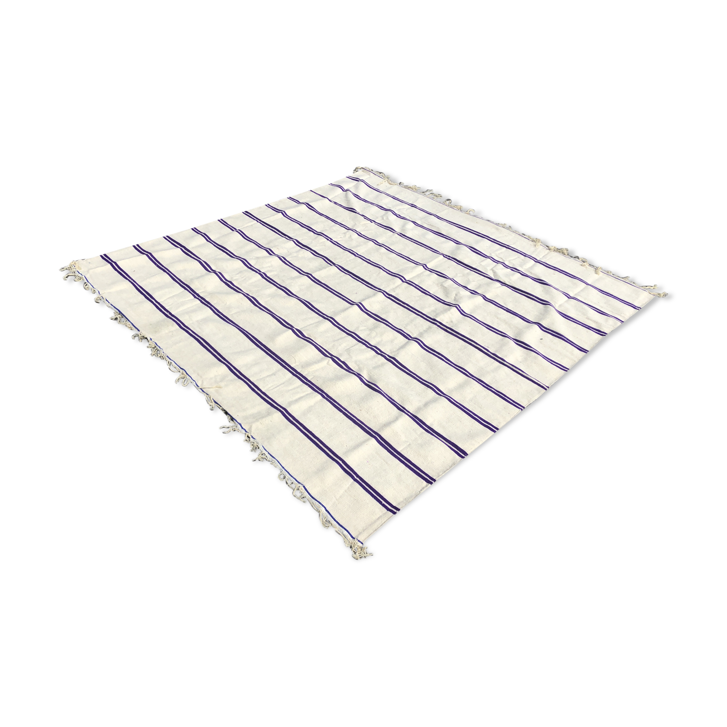 Handmade wool rug 190x190cm