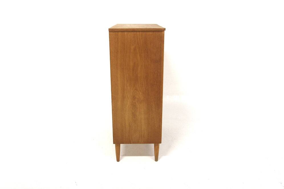 Commode scandinave "tallboy" en chêne, Suède, 1950