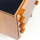 Set Of Mid Century Bedside Tables In Walnut And Black Glass, Czechoslovakia