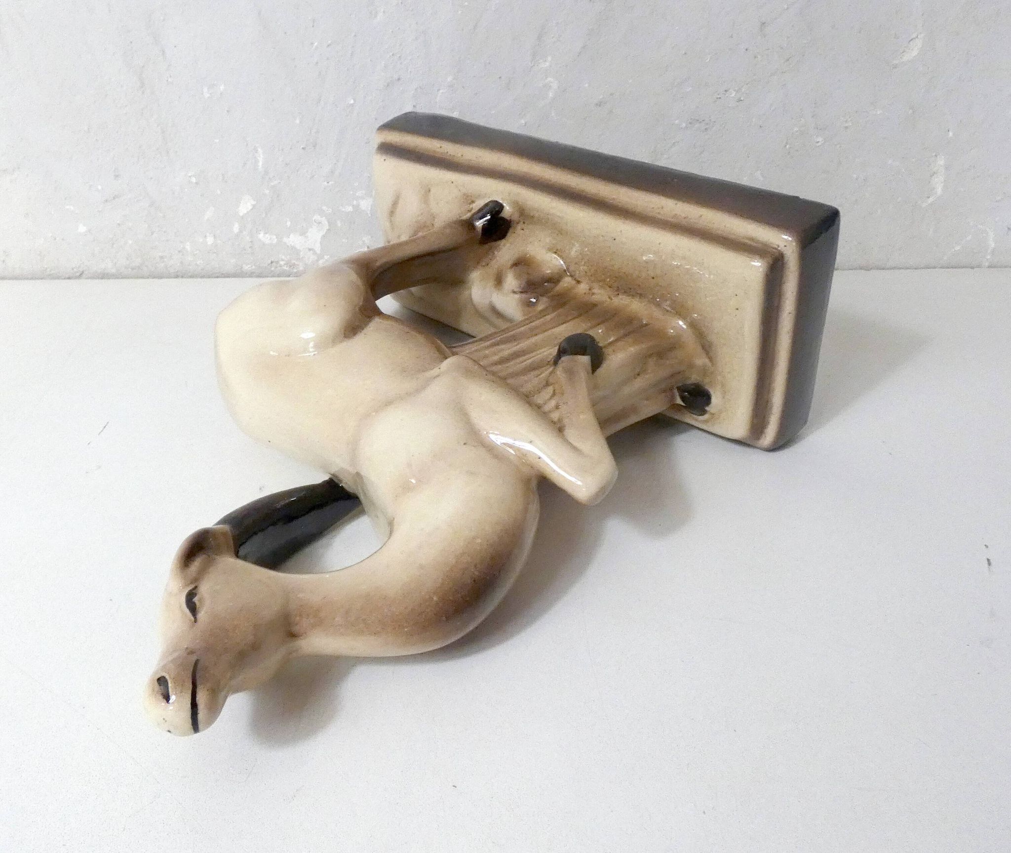 Charles Lemanceau Art Deco ceramic antelope