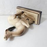 Charles Lemanceau Art Deco ceramic antelope